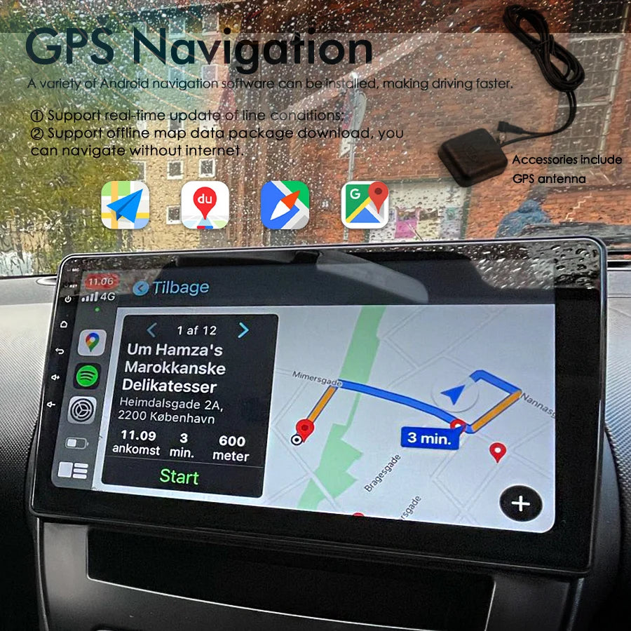 For Toyota Aygo Citroen C1 05-13 AI Voice Android 14 Car Video Player Radio Upgrade Autora