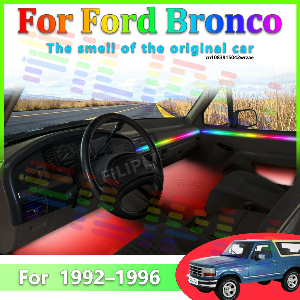 64 RGB - Neon Strip - for Ford 1992-1996 - App Control - Car Interior Lighting | AUTOKITSHOP