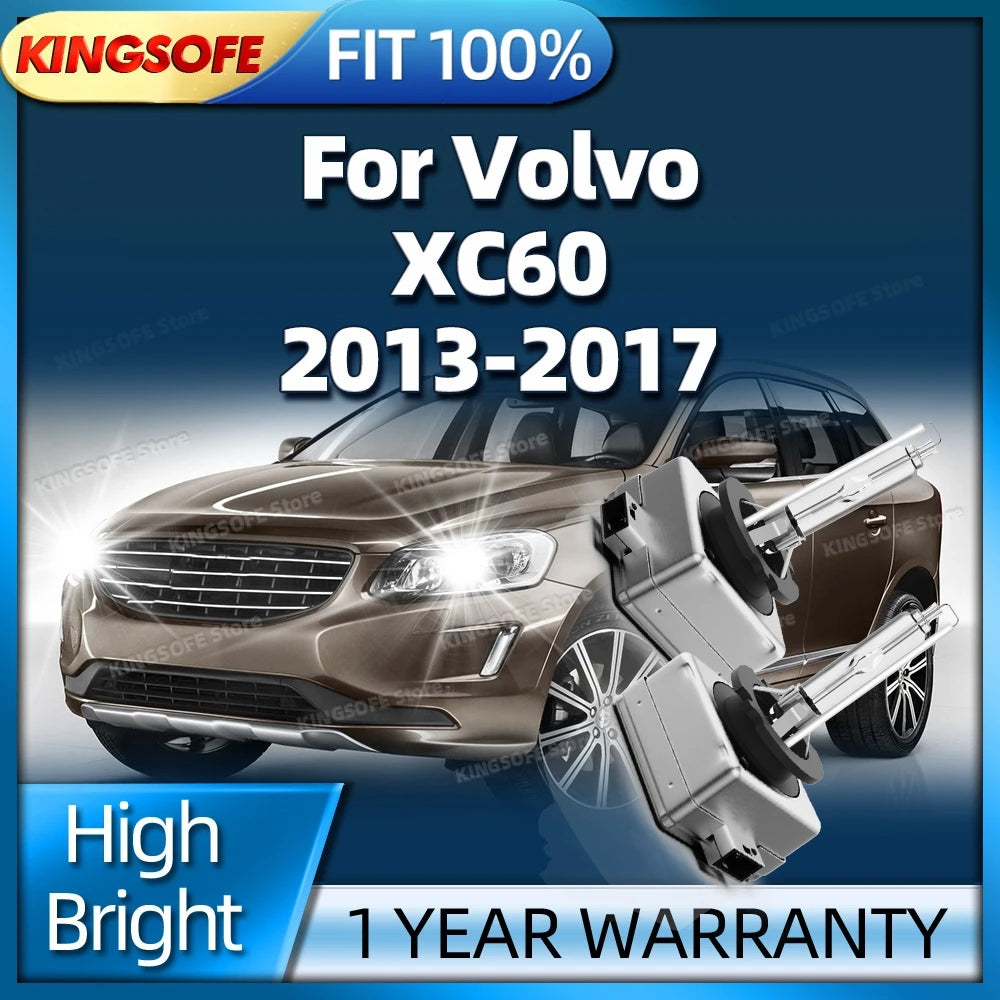 D3S Xenon Light Bulbs 6000K HID Car Headlight 35W Upgrade Lamp For Volvo XC60 2013 2014 20