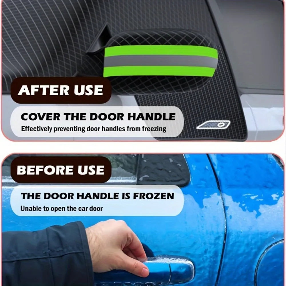 Car Windshield Snow Protection Cover Magnetic Anti‑Frost Windscreen Guard Sunshade for Outdoor W - Automotive LED Light