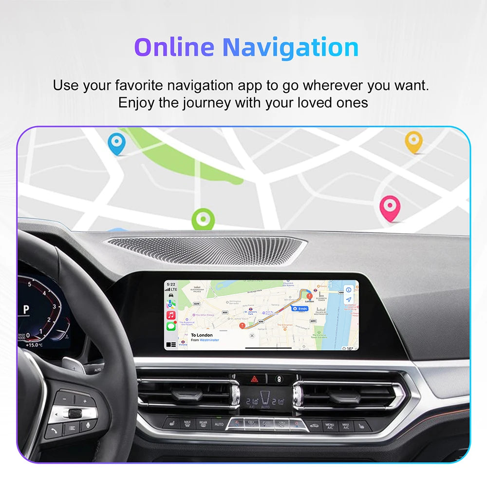 Wireless CarPlay Android Auto retrofit kit decoder box for BMW EVO MGU ID5 6 7 System 1 3