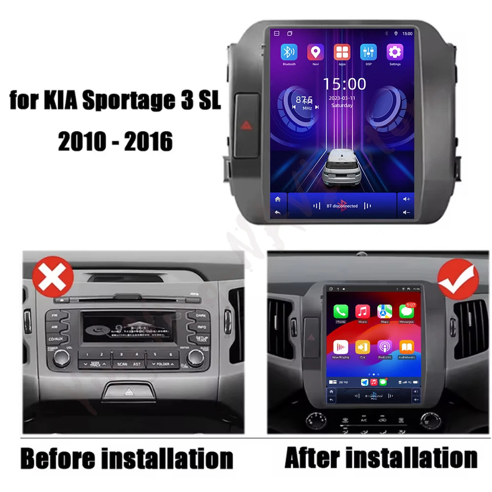 Android 16 Auto Carplay For KIA Sportage 3 SL 2010-2016 Car Radio Multimedia Video Player