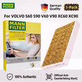MANN FILTER FP34003 Cabin Air Filter Fits VOLVO S60 Mk3 S90 V60 V90 XC60 XC90 II Mk2 31407