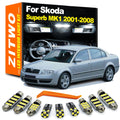 ZITWO 13Pcs Canbus LED Bulb Interior Dome Map Light Kit For Skoda Superb 1 MK1 3 for Skoda MK1 - Canbus LED Car Light
