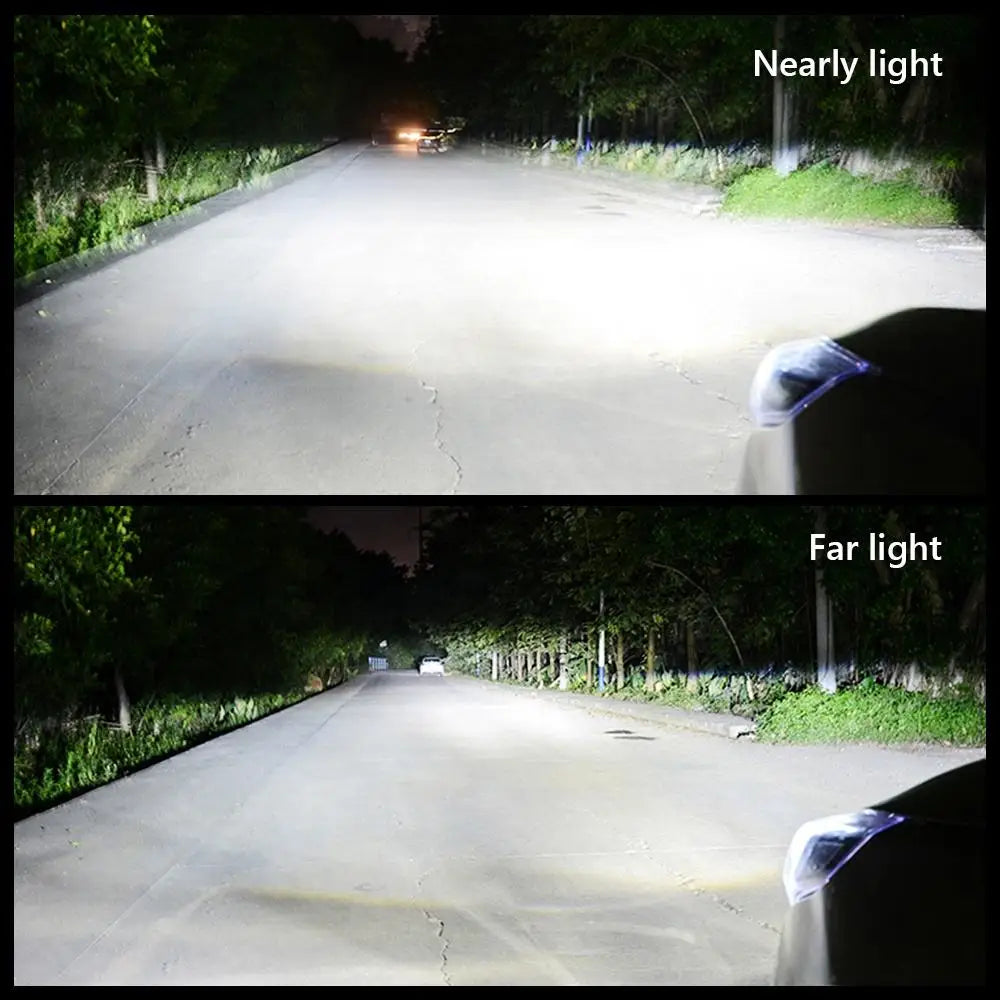 H4 Projector Lens LED Headlight 22000LM Canbus Turbo Fan Car Motorcycle Bulbs High Low Bea