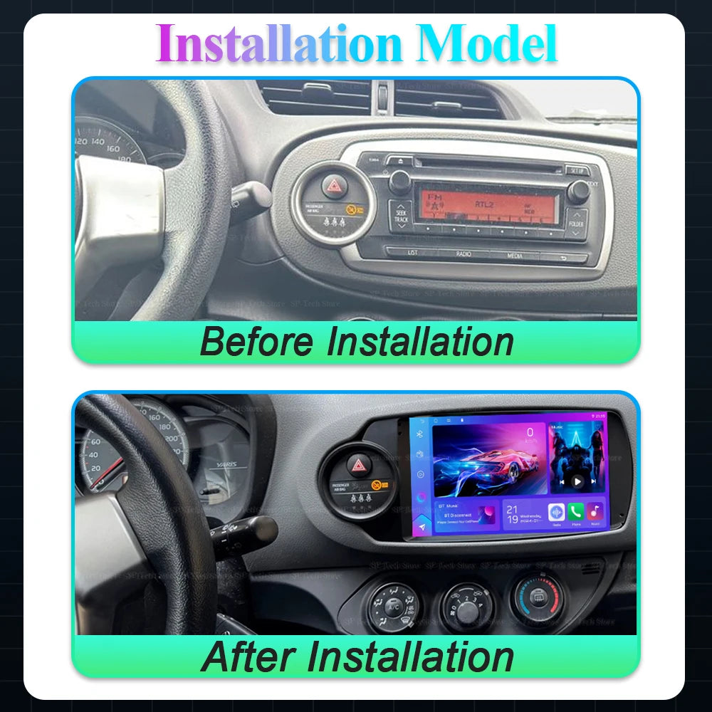 Android For Toyota Yaris 2012 2013 2014 2015 2016 2017 Lhd Rhd Stereo Head Unit 8 CoreDsp  | AUTOKITSHOP