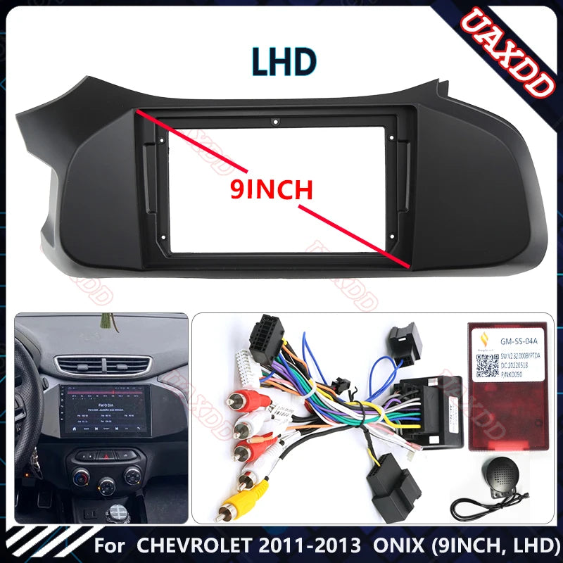 For CHEVROLET 2011-2013 ONIX 9INCH LHD Radio Android Stereo Harness Screens Accessories Na