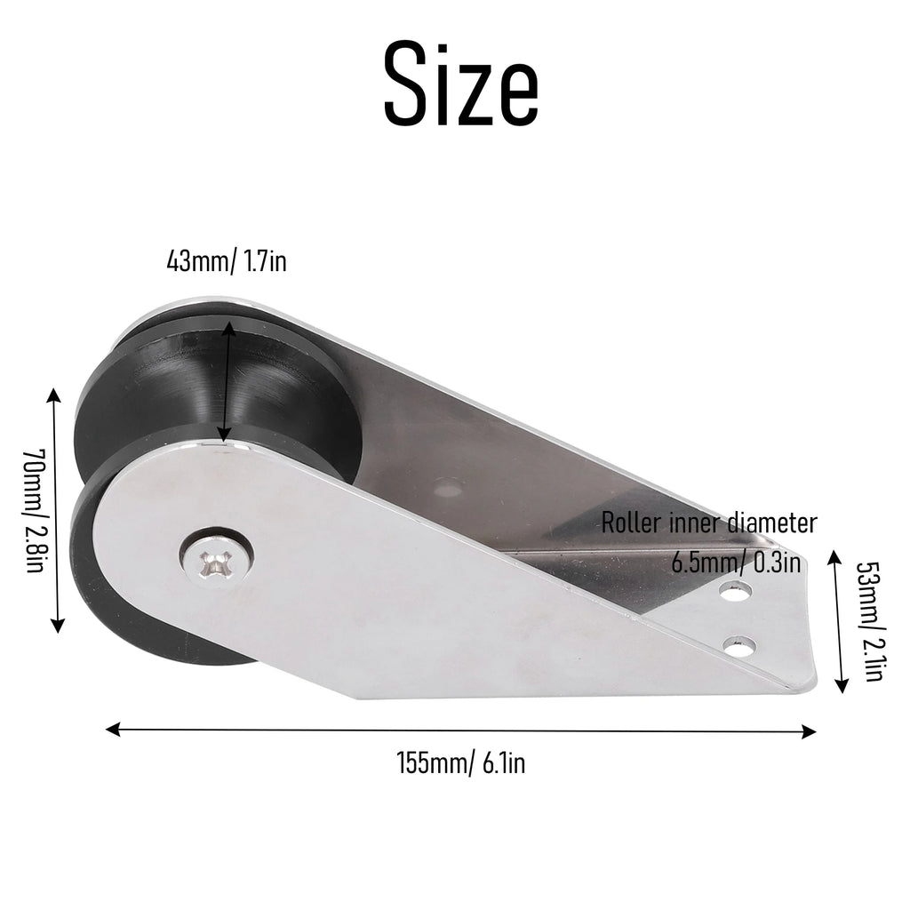 Boat Bow Anchor Roller 316 Stainless Steel Waterproof Wear‑Resistant for Yacht Fishing Boat Acce - Automotive LED Light
