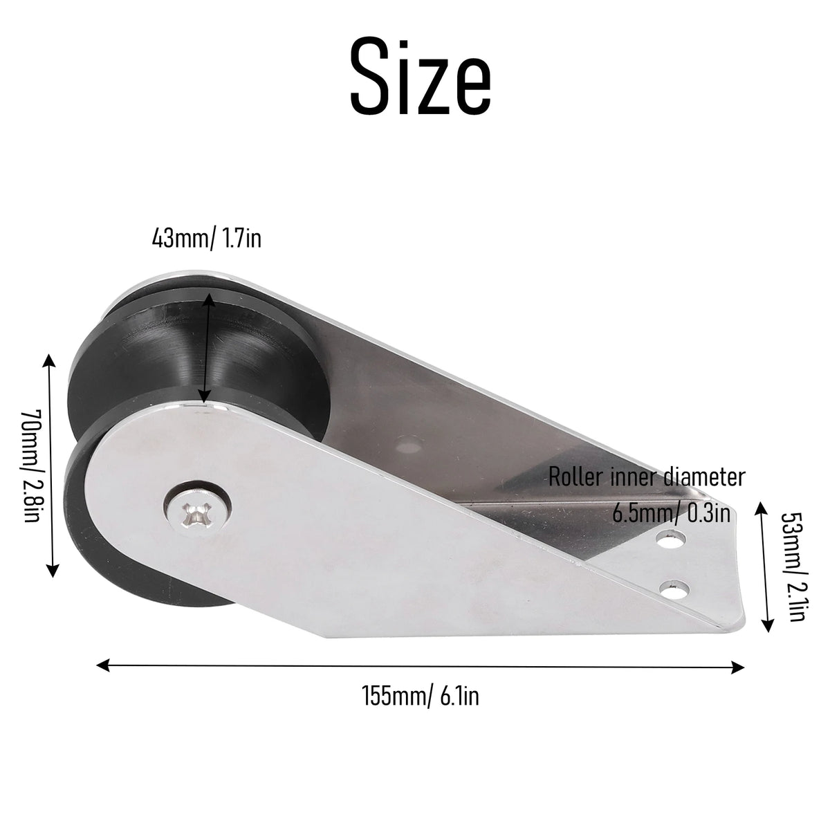 Boat Bow Anchor Roller 316 Stainless Steel Waterproof Wear‑Resistant for Yacht Fishing Boat Acce - Automotive LED Light