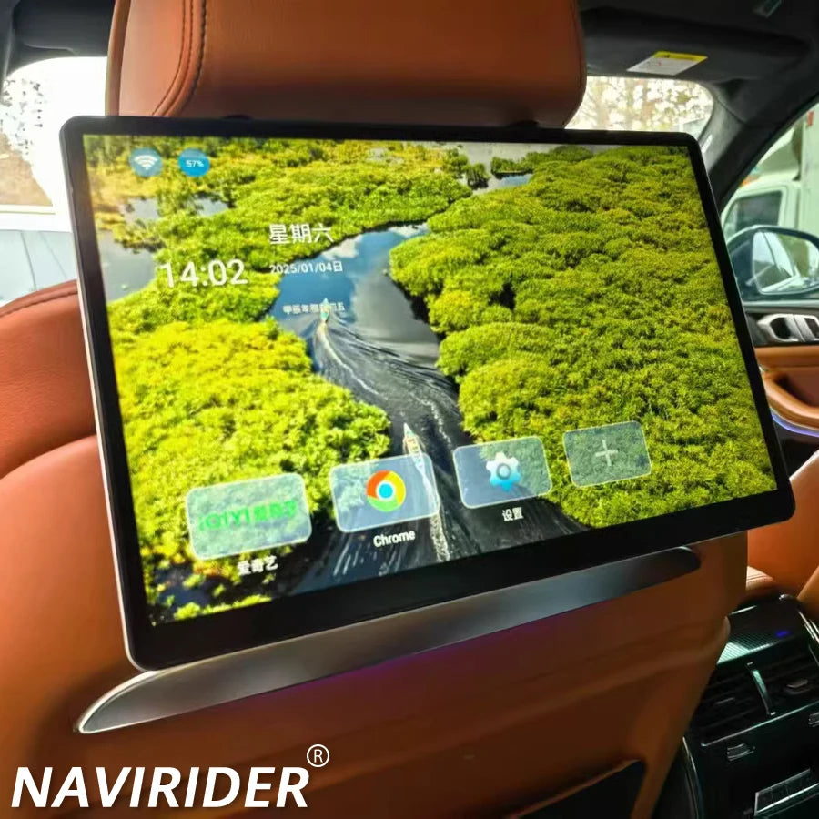 For BMW 5 Series 7 Series I5 I7 X5 X6 X7 Android 13 IPS 2K HD Screen Headrest Rear Seat En