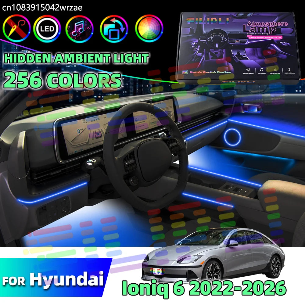 64 RGB - Ambient Light - for Hyundai 2022-2026 - Car Interior Lighting | AUTOKITSHOP