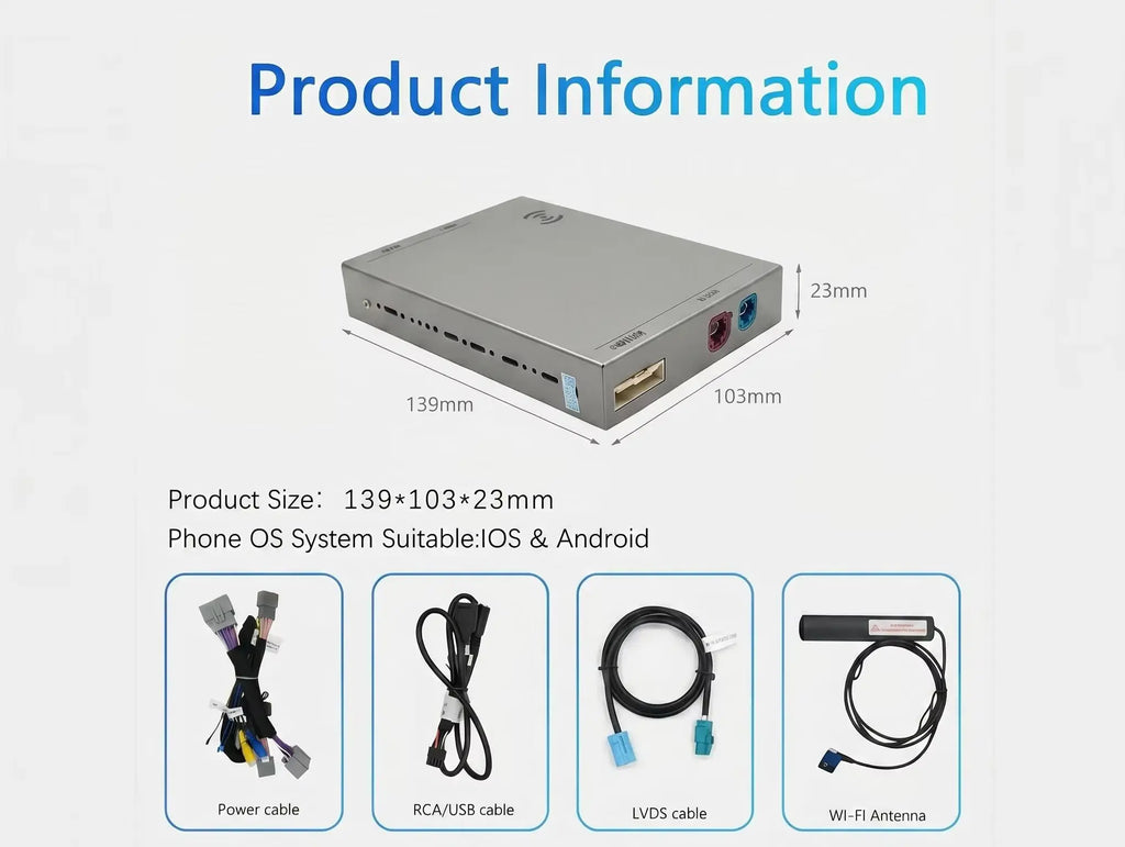 Wireless CarPlay Android Auto For Land Rover Bosch Host Rover Jaguar XE/XF Link Multimedia