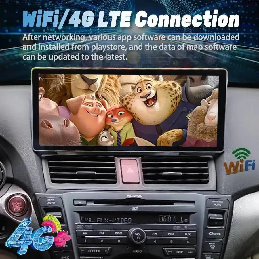 S 12.3inch Touch Screen Car Radio For Acura TL 2008 -2013 Android 15 CarPlay Multimedia Pl | AUTOKITSHOP