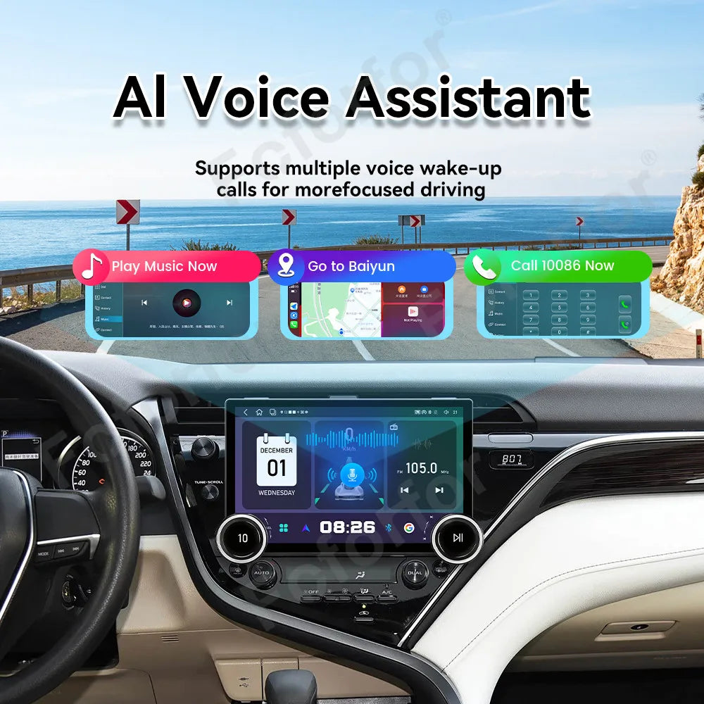 Smart HD Large Screen For Toyota Camry 2018-2020 Android 15 Car Stereo 11.5 Inch Wireless