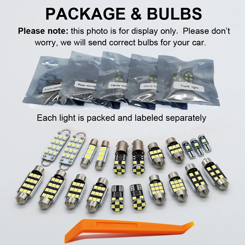 ZITWO LED Interior Dome Reading Light Bulb Kit For Honda Pilot 2003 2005 - 2015 2016 2017 2018 2019 2020 2021 2022 Accessories