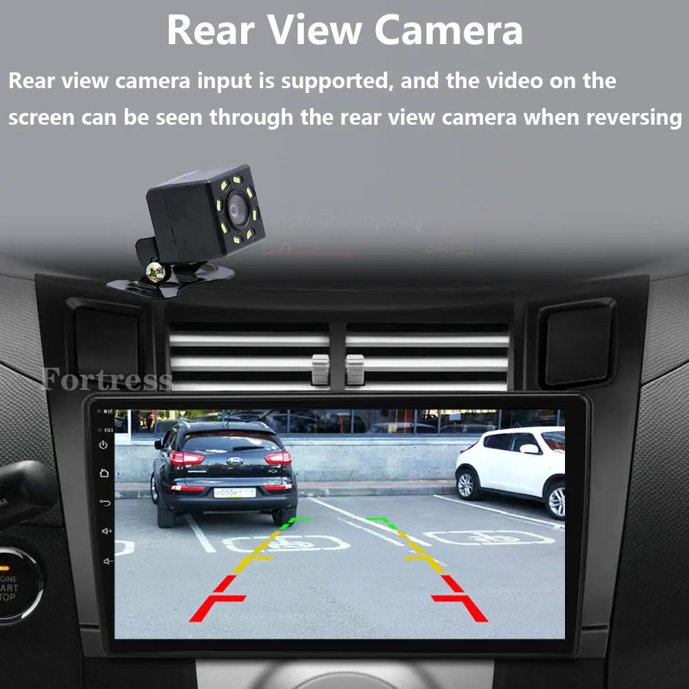 Android 16 all in one Car Radio For Toyota Yaris 2005 - 2012 Android Auto Multimedia Playe