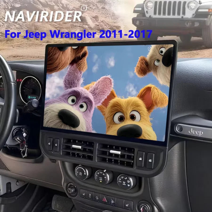 16.8inch Car Radio For Jeep Wrangler 2011-2017 Wireless Carplay Android Auto Stereo Naviga | AUTOKITSHOP
