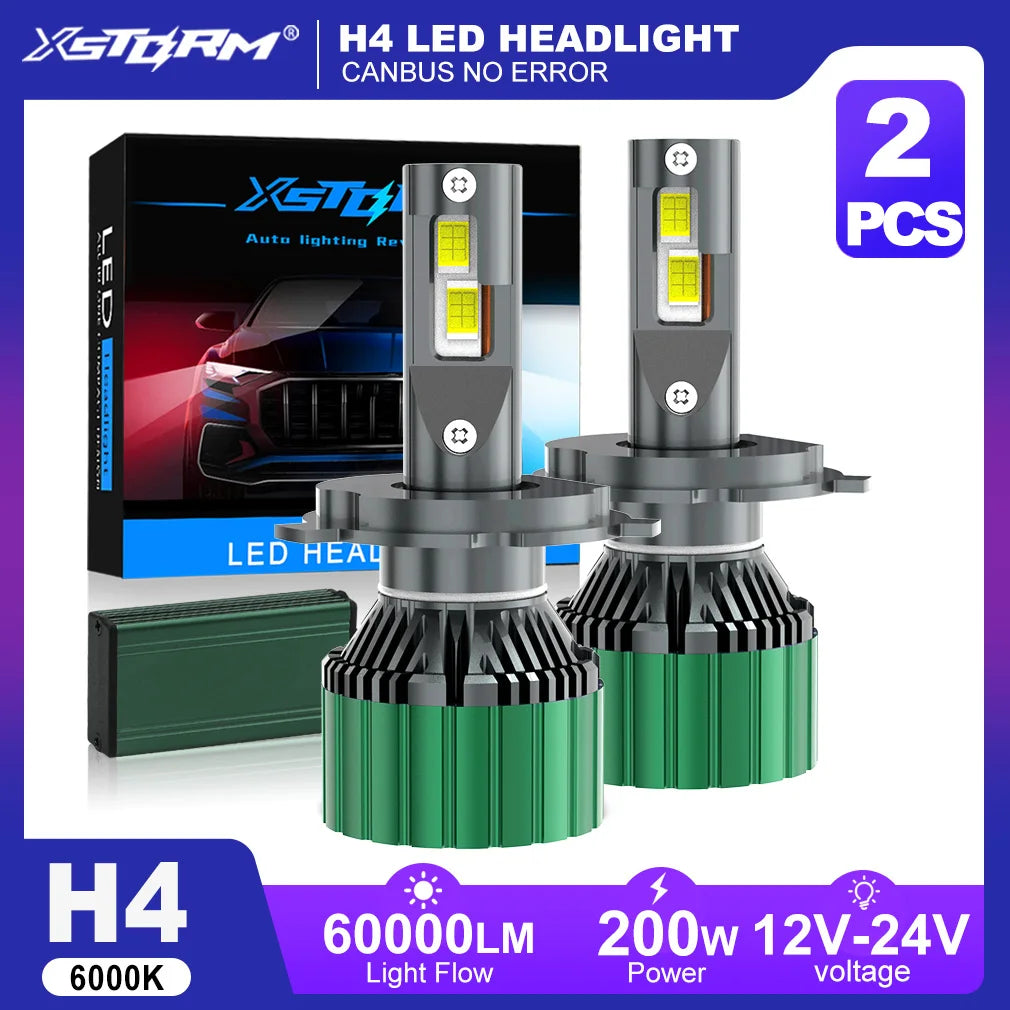 XSTORM H4 LED Headlights Bulbs 80000LM 1000W H11 LED Lights Bulbs for Car 9005 9006 Headli