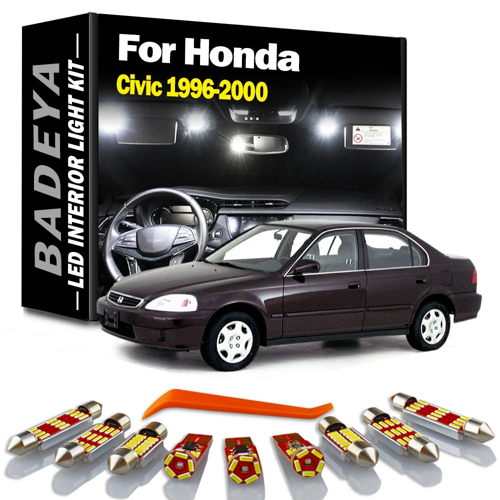 9-Piece LED Interior Light Kit for Honda Civic - Canbus Error-Free Bulbs | AUTOKITSHOP