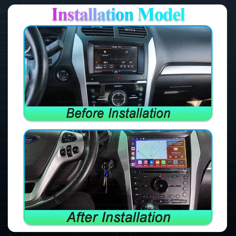 Android 16 Carplay 5g For Ford Explorer 5 2011 - 2019 Car Radio Multimedia Video Player Na | AUTOKITSHOP