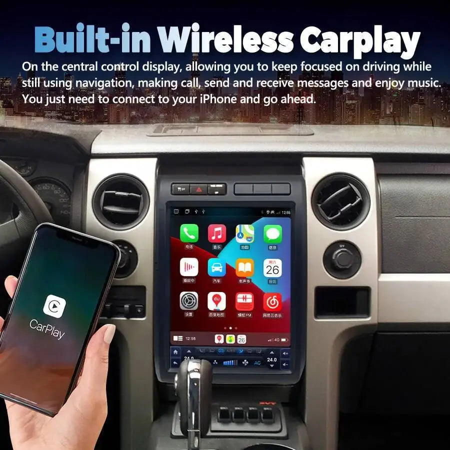 12.1'' Android 15 For Ford F150 F-150 Raptor 2009 - 2012 Car Radio Multimedia Video Player | AUTOKITSHOP