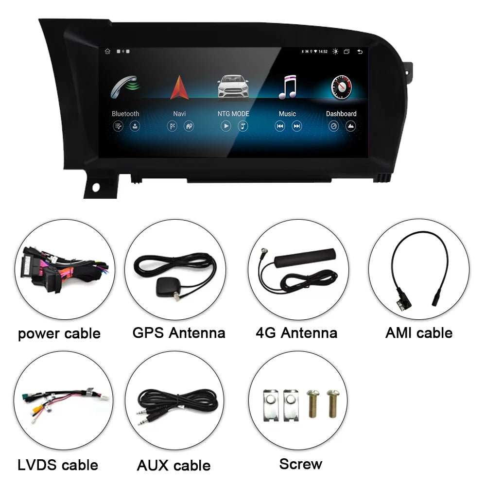 Car Multimedia Wireless Android AUTO CarPlay 10.25inch Tooch Screen For Mercedes Benz S Cl
