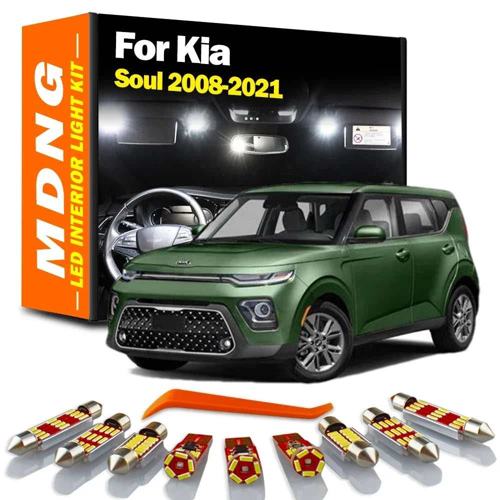 LED Interior Light Kit for Kia Soul 2008-2012 - Canbus Dome Map Door Trunk Bulbs | AUTOKITSHOP
