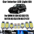 LED Interior Light Kit for BMW X1 E84 X3 E83 F25 X4 F26 X5 E53 E70 X6 E71 E72 Car Accessories LED Interior Reading Fo...