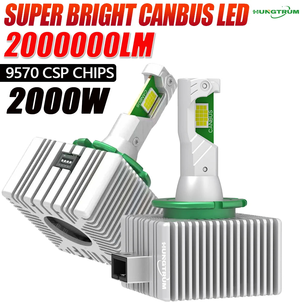 D1S D3S Super Bright LED CANBUS Bulbs 2000000LM Xenon D2S D4S D1R D3R D2R D4R D8S Headligh