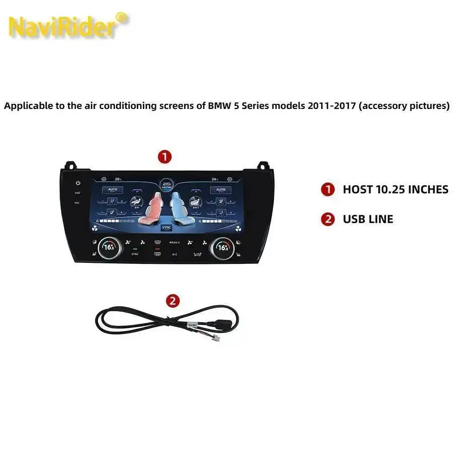 10.25inch AC Panel Touch Board For BMW 5 Series F10 F11 F18 2010-2017 HD Air Conditioning  | AUTOKITSHOP
