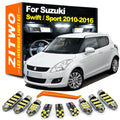 ZITWO 9Pcs LED Bulb Interior Indoor Reading Plate Light Kit For Suzuki Swift For Swift Sport 201 - Canbus LED Car Light
