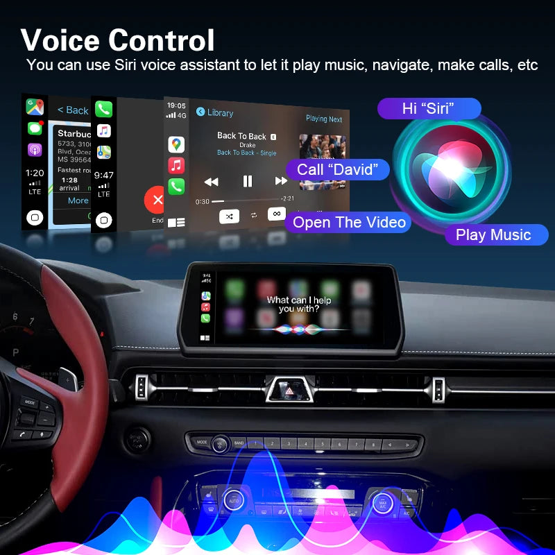 Wireless CarPlay For Toyota Supra 2019-2025 Multimedia Android Auto New UI System Upgrade