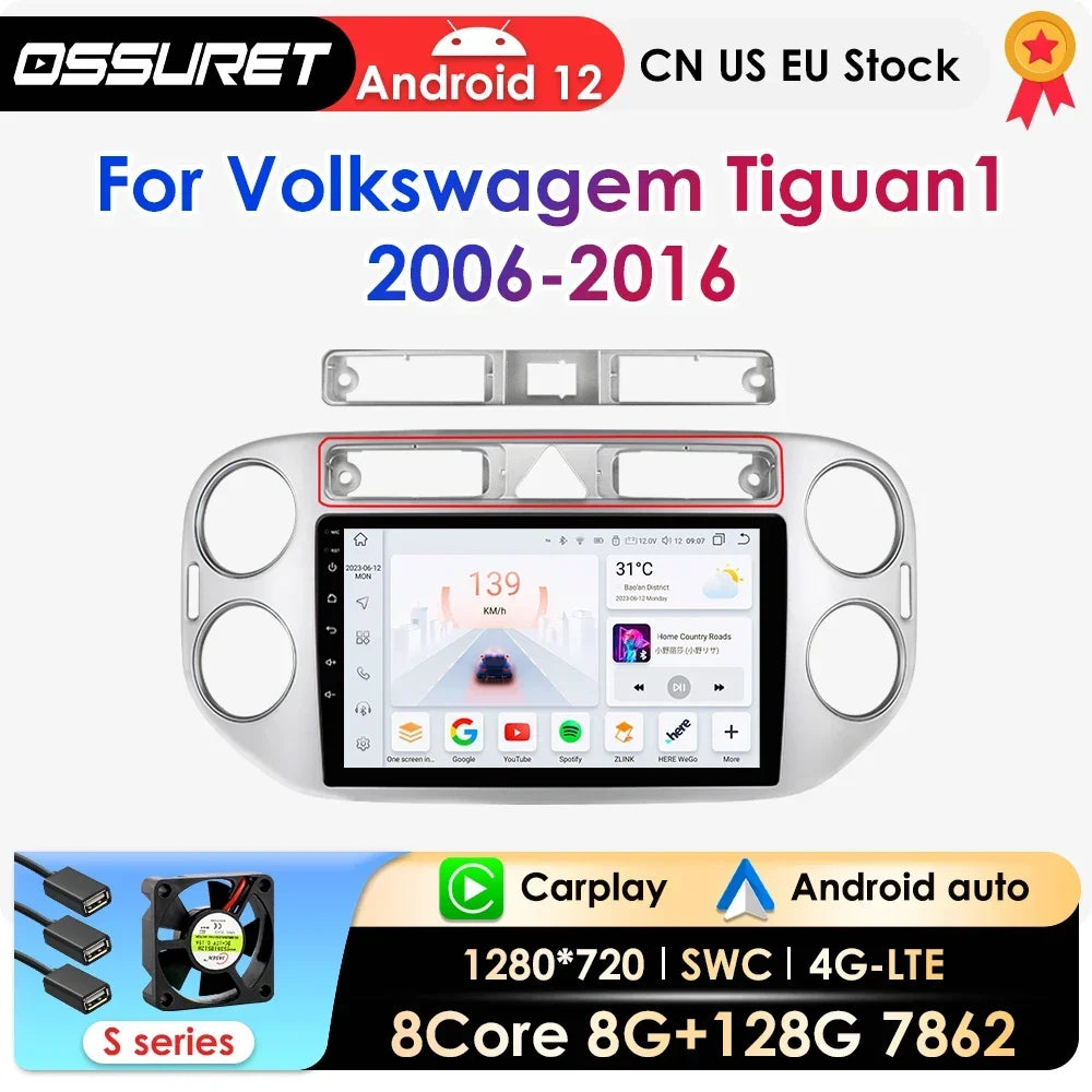 Android Car Multimedia Video Player For VW Volkswagen Tiguan 1 NF 2006 - 2016 Navigation s