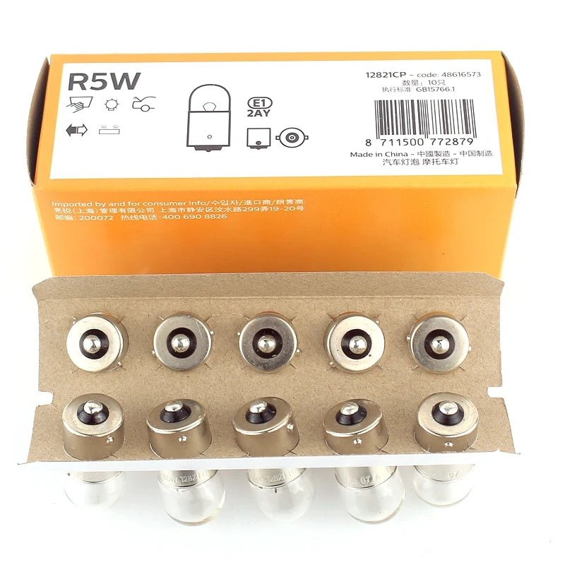 Philips R5W 12V 5W BA15s Standard Original Car Turn Signal Light Position Light Parking La