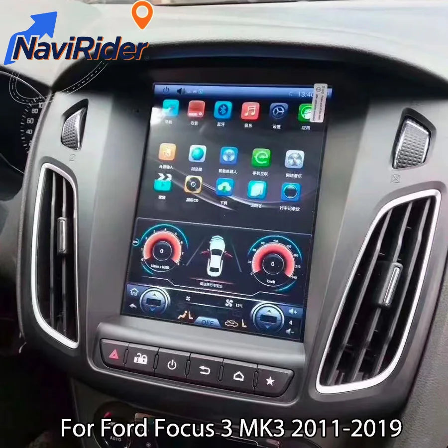 9.7inch Android 15 Screen For Ford Focus 3 MK3 2011-2019 Car Radio Multimedia Player Stere