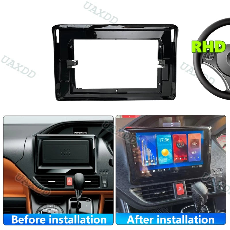 plaque panneau montage tableau bord Radio Android Fascia cadre voiture 9 10.1 inch pouces
