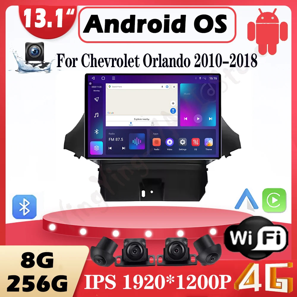 For Chevrolet Orlando 2010-2018 Car Radio Multimedia Player Video Navigation Carplay Stere