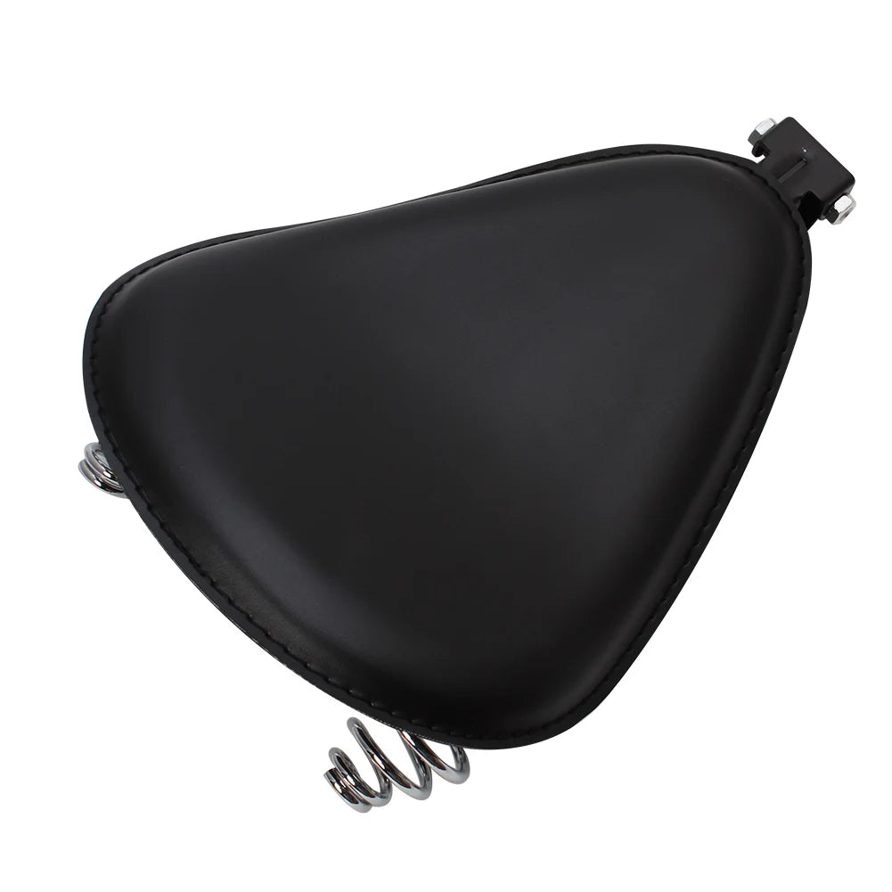 Motorcycle Spring Solo Seat With 3" Spring Mount Bracket Kit For Harley Sportster 48 XL883 XL120 - Automotive LED Light