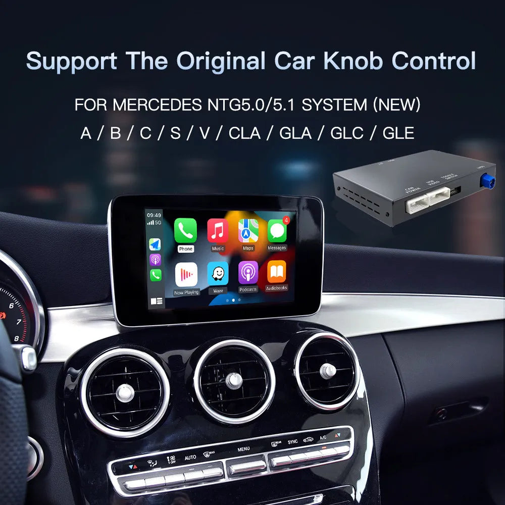 2026 NEW Wireless CarPlay Android Auto for Mercedes Benz A B C E Class GLA CLA CLE W205 W1