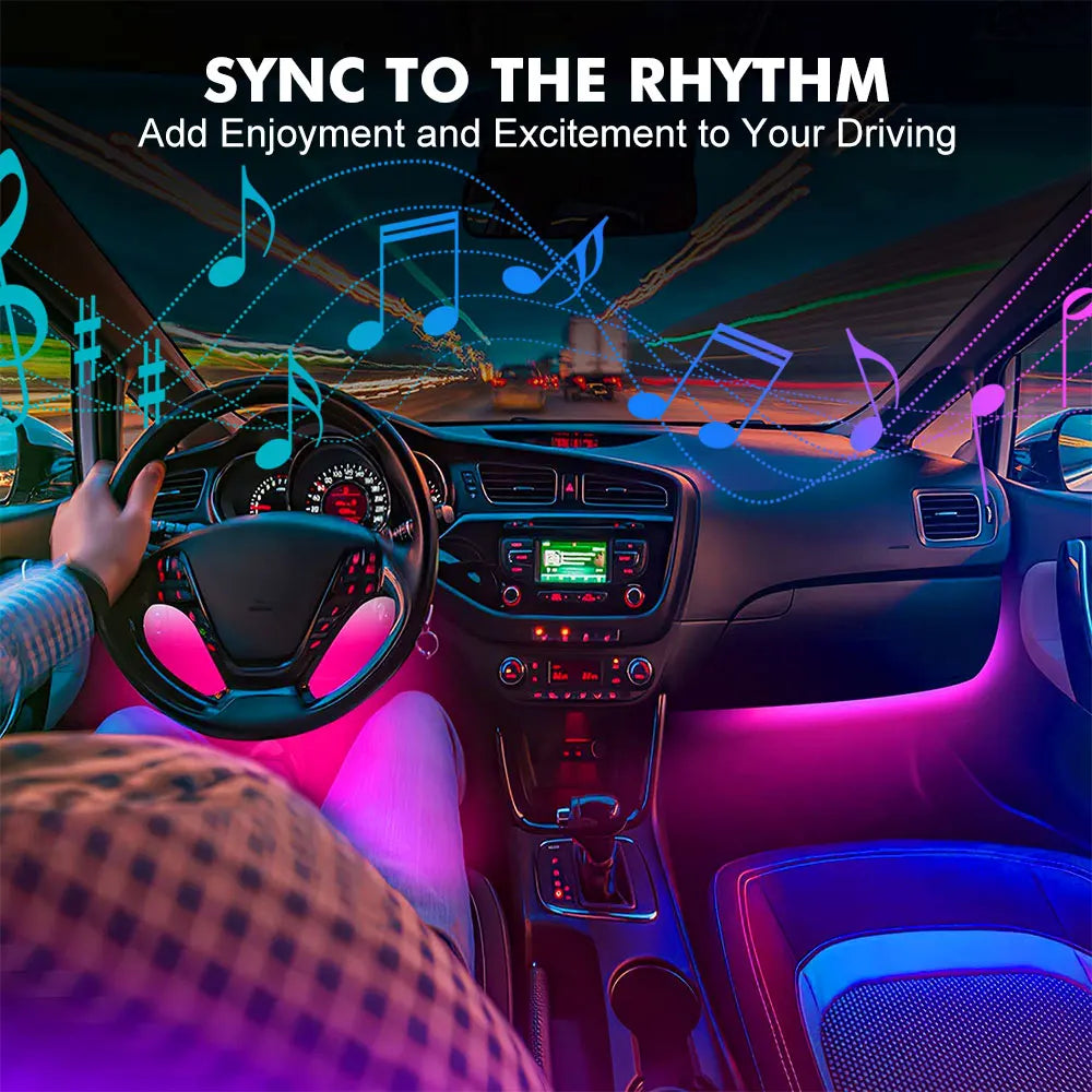 RGB - Ambient Light - App Control - Car Interior Lighting