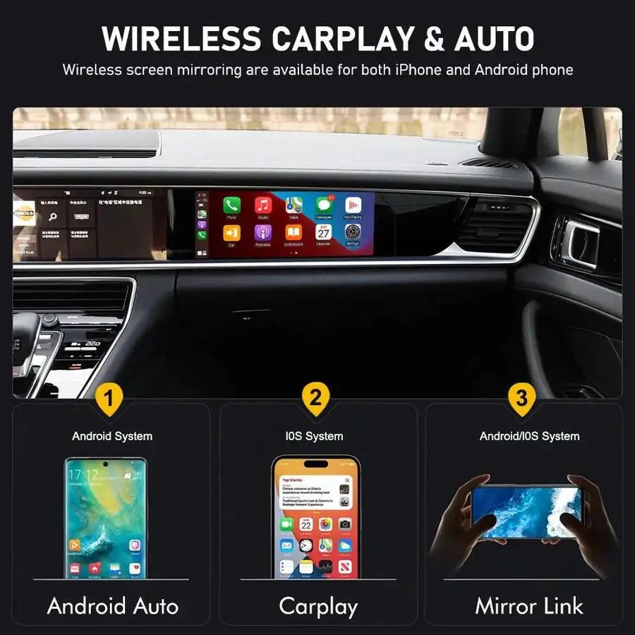 S 11" For Porsche Panamera 2017-2024 Upgraded Copilot Smart Screen GPS Navi Android Car Ra | AUTOKITSHOP
