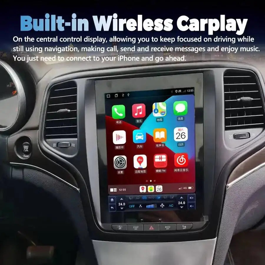 Car Multimedia Video Player Auto Radio Stereo GPS Navigation Wireless Carplay 10.4inch And