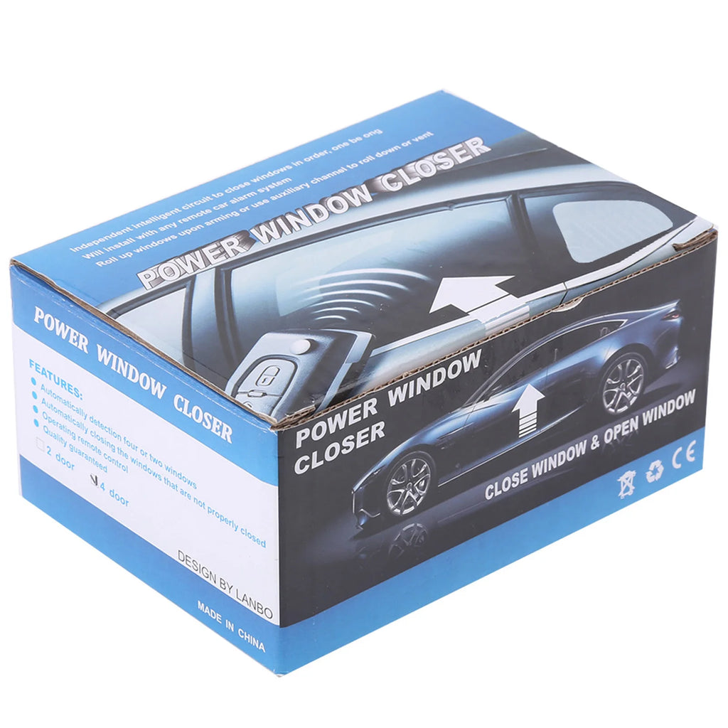 12V Universal Auto Power Window Roll Up Closer Module for 4 Door Cars 4 Door Power Window Closer - Automotive LED Light