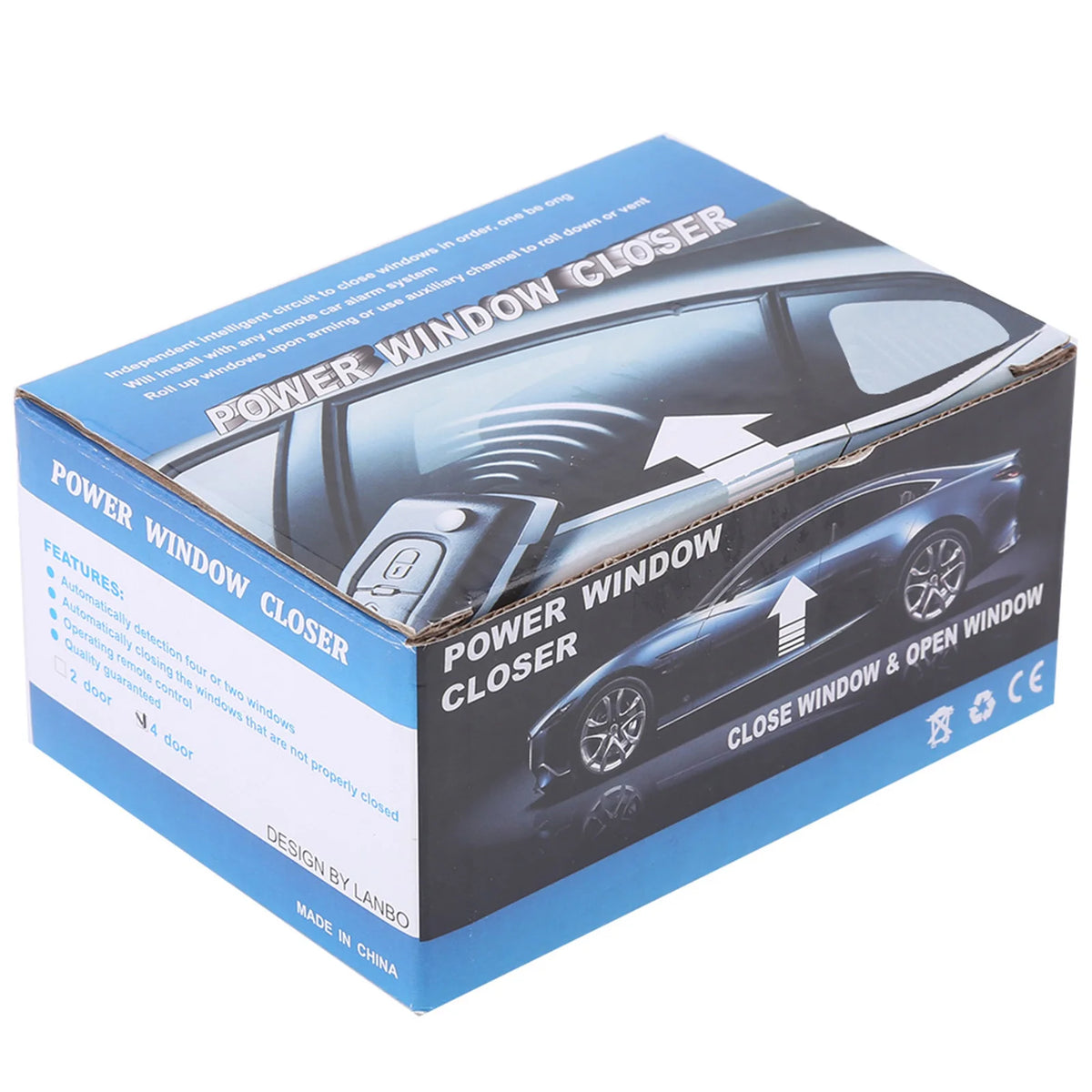 12V Universal Auto Power Window Roll Up Closer Module for 4 Door Cars 4 Door Power Window Closer - Automotive LED Light