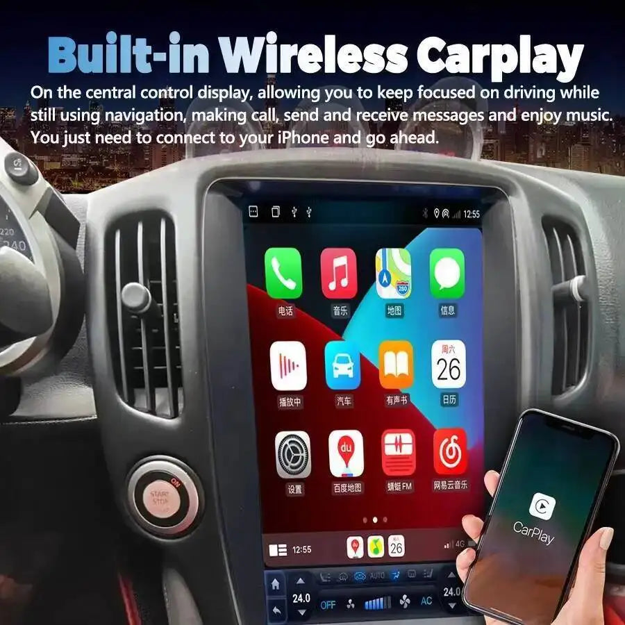 Auto 256GB Multimedia video player Stereo For Nissan 370Z 2008 - 2019 Android 15 Car Radio