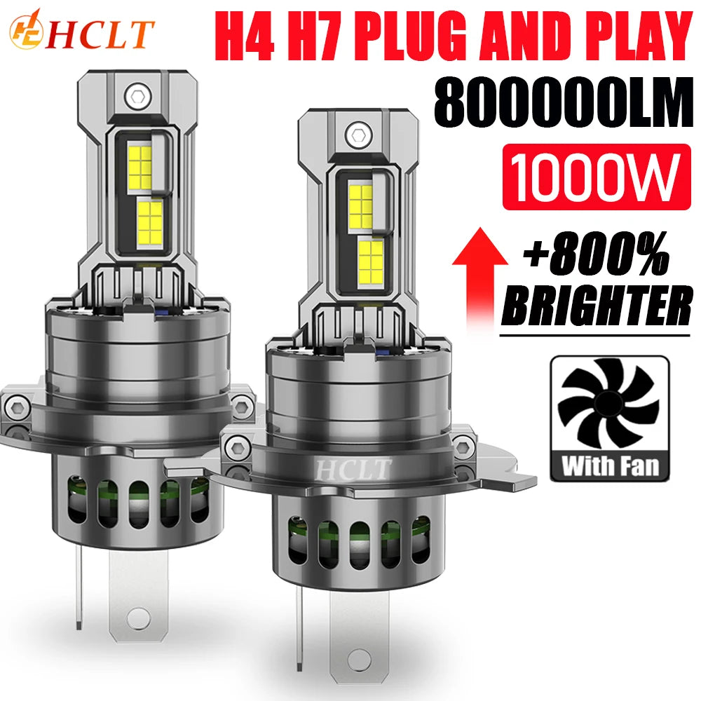 H4 LED Headlight Ampoule Led H7 Canbus Super Bright 9003 HB2 Car Motorcycles Lamp 6000K Sp