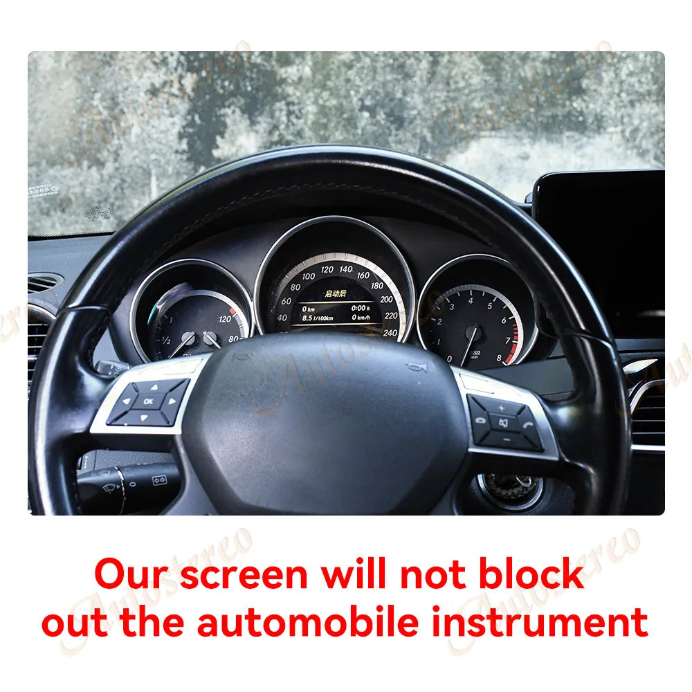 14.9 Inch Carplay 4G Android 14 For Mercedes Benz C Class W204 2011-2014 Car GPS Navigatio