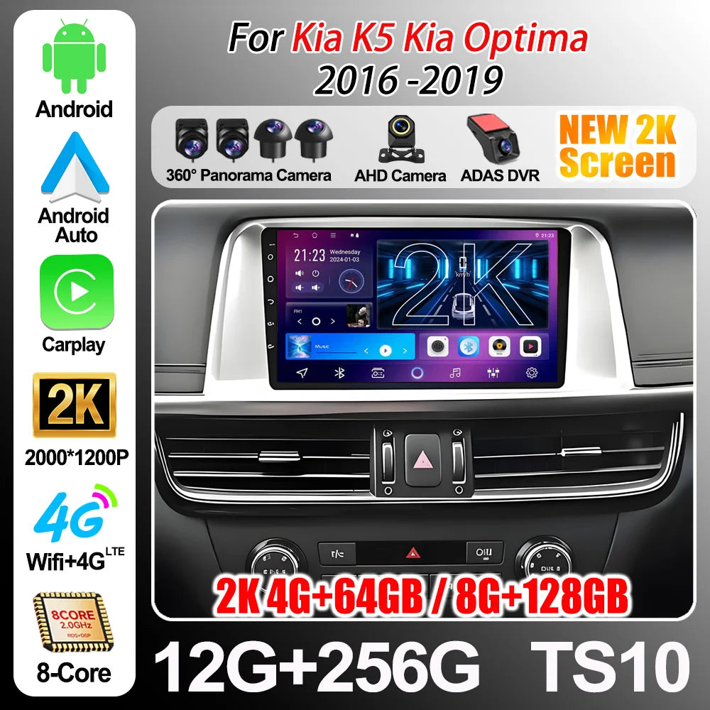 Android 16 For Kia K5/ Kia Optima 2016 2017 2018 2019 Car Radio Multimedia Video Player St | AUTOKITSHOP