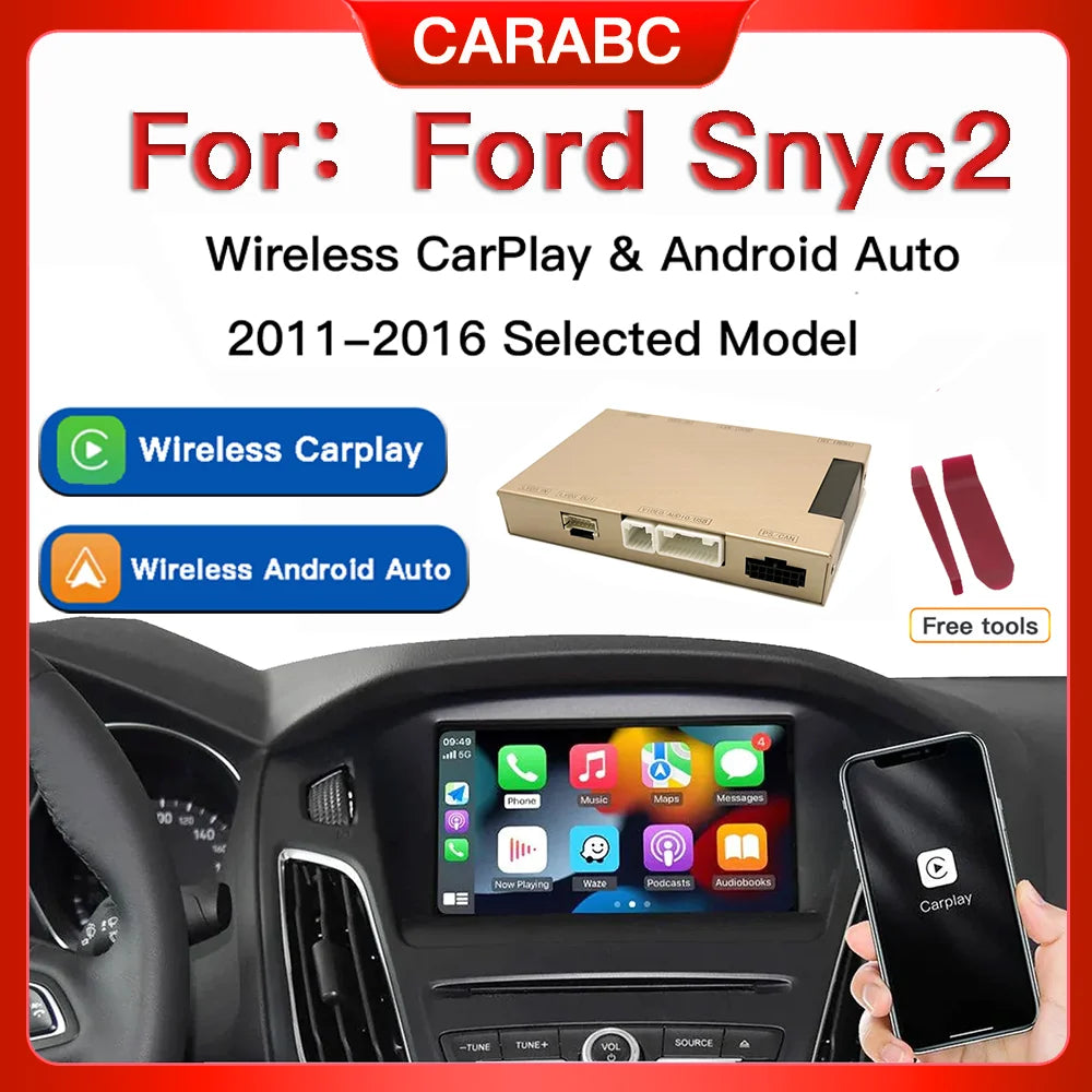 Wireless Carplay Android Auto For Ford Sync2 Explorer Focus Escape Fiesta C-max Edge Musta | AUTOKITSHOP