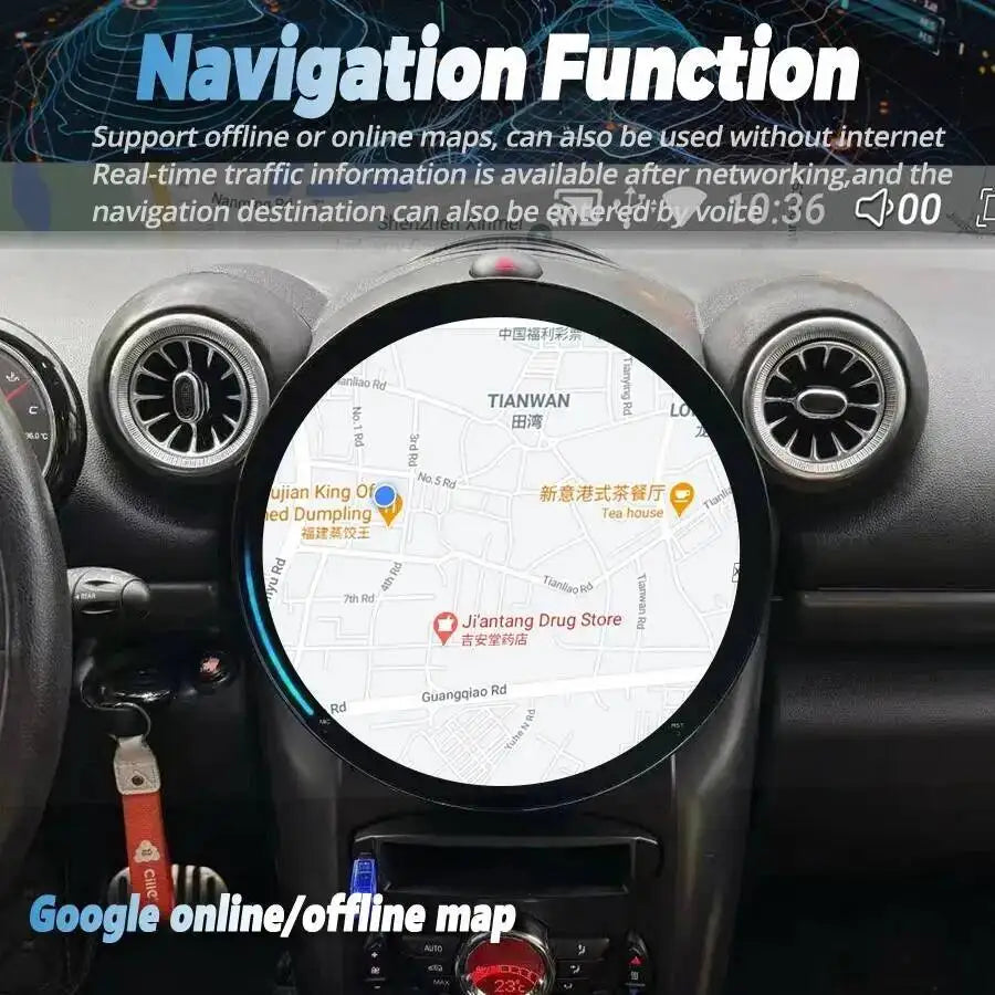 Car Radio Android 14 Screen GPS Video Stereo Navigation Multimedia 4G WIFI 11.8inch For BM